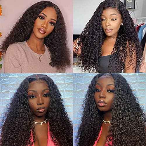 12A 3 Bundles Water Wave Human Hair (16 18 20 Inch) 100% Unprocessed Weave Brazilian Human Hair Bundles Full And Thick Virgin Hair Extensions Natural Color