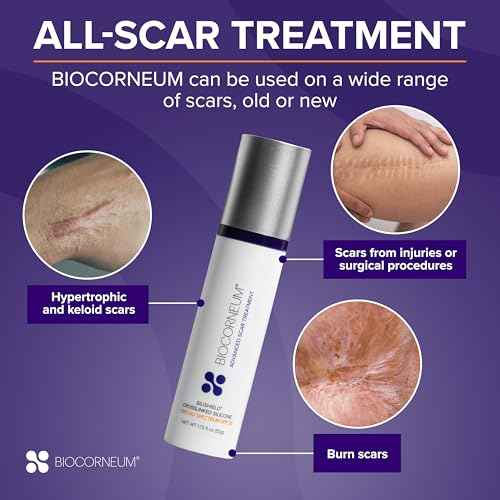 Biocorneum Advanced Scar Treatment with Silishield¢ç & SPF 30 10g ? Made in the USA, Fast-Drying, Silicone Scar Gel - Surgeon Recommended for New & Old Scars - Suitable for Children Over 6 Months