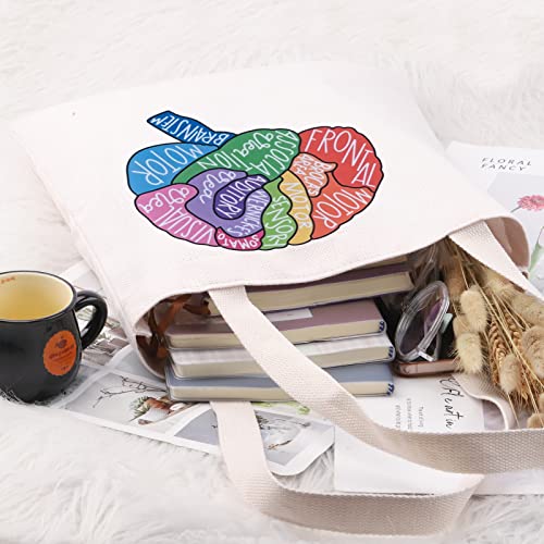 G2TUP Brain Anatomy Gift Neuroscience Cosmetic Bag Neurology Nurse Makeup Bag Nursing S-tudent Anatomical Layout Brain Zipper Travel Bag