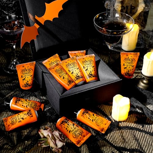 48 Sets Halloween Hand Cream Gifts Bulk Halloween Party Supplies Favors Hand Cream Travel Lotions Size Bulk with Ghost Spiderweb Skull for Birthday Christmas Holiday Party Guest Gifts