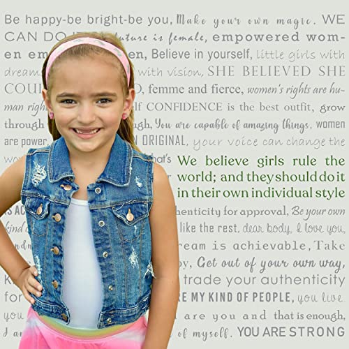 FROG SAC 6 Unicorn Headbands for Girls, Adjustable No Slip Glitter Hair Bands for Kids, Cute Little Girl Sports Head Bands, Sparkly Soccer Gymnastics Headband, Sparkle Hair Accessories