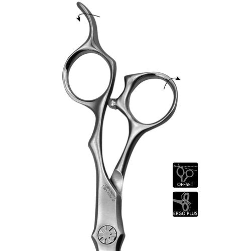 Wet and Dry Cut Professional Hair Cutting Scissors Barber Shears Japanese Aichi SUS440C Stainless Steel Salon Haircut (6.0" Wet&Dry Cut)