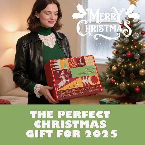 2025 Advent Calendar Gifts for Women Limited Edition Christmas Gifts, Hand Cream Gifts Bath Sets Spa Gift for Women, 24 Days Surprise Luxury Box Gifts with Hand Cream Lotion, Body Scrub, Bath Bomb