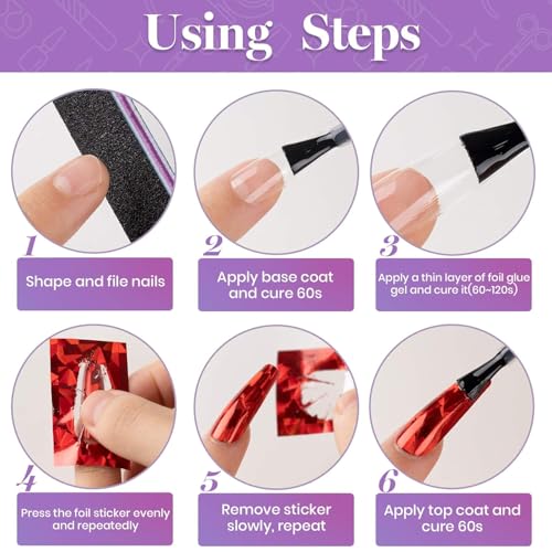 Beetles 15ml Nail Foil Glue, Foil Transfer Gel for Nails Stickers Transfer Nail Art Gel Nail Polish Soak Off LED Lamp Required Manicure DIY at Home Fall Nail Gifts for Women