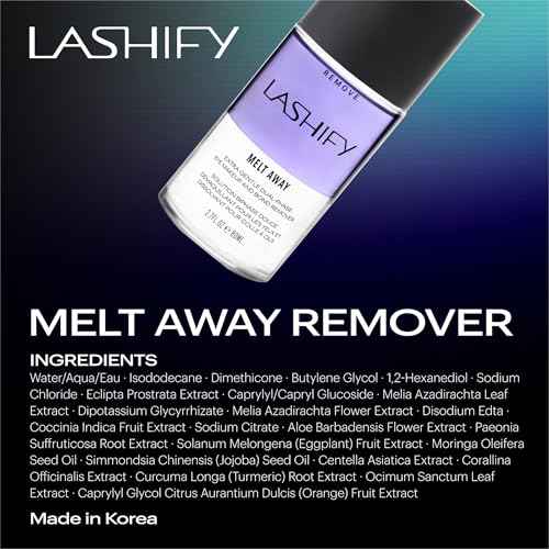 Lashify Melt Away Extra Gentle Dual-Phase Eye Makeup and Bond Remover, 80ml bottle