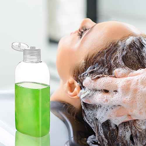 Travel Size Containers Plastic Travel Bottles for Toiletries Leak Proof Squeeze Bottle with Flip Cap TSA Approved 3.4oz/100ml Small Bottles for Liquids, Shampoo & Lotion (5 Pack)