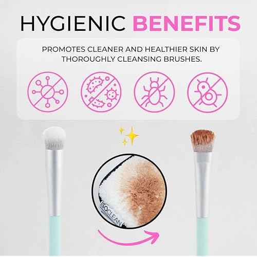 ISOCLEAN Professional Brush Cleaner 9 fl oz - Spray Top Makeup Brush Cleaner for Cosmetic Tools, Cleans Bristles, Scented No-Rinse Formula Dries in 60 Seconds, Vegan, Not Tested on Animals
