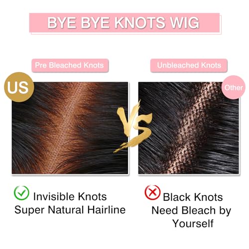 13x6 Deep Wave Lace Front Wigs Human Hair HD Full Lace Frontal Wigs Pre Plucked Bleached Knots 180% Density Deep Curly Human Hair Wig Natural Color 22 Inch