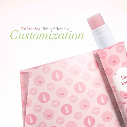 Lip Balm Bulk Unlabeled - Made in USA Bulk Chapstick - Natural Ingredients Vitamin E Shea Butter - Custom Chapstick Bulk For Party & Wedding Favors (200 Count, Vanilla)