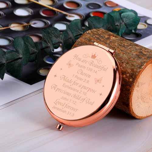 Dorm Room Essentials for Girls 8th Grade, Off to College Gifts Pocket Mirror for Teen Girls, Sweet 16 Gifts for Girl Teen Daughter, Wedding Engagement Gift for Daughter from Mom 6th 7th graders girl
