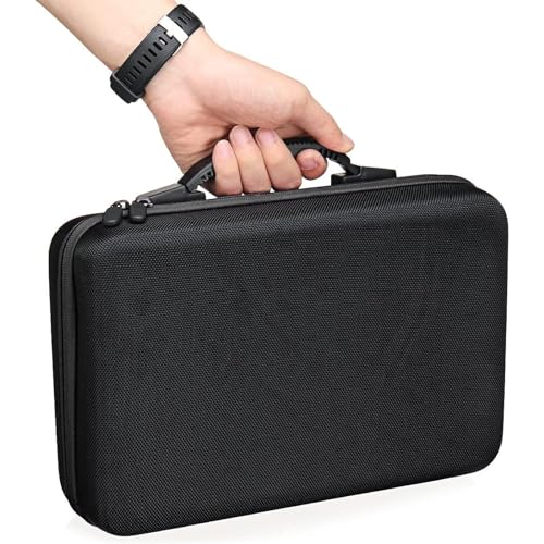 Essential Oil Storage Organizer,60 Bottle EVA Essential Oil Case Essential Oils Box,Essential Oil Storage Carrying Case Holds 5ml- 15ml For Doterra & Young Living,Come with Labels & Bottle (Black)