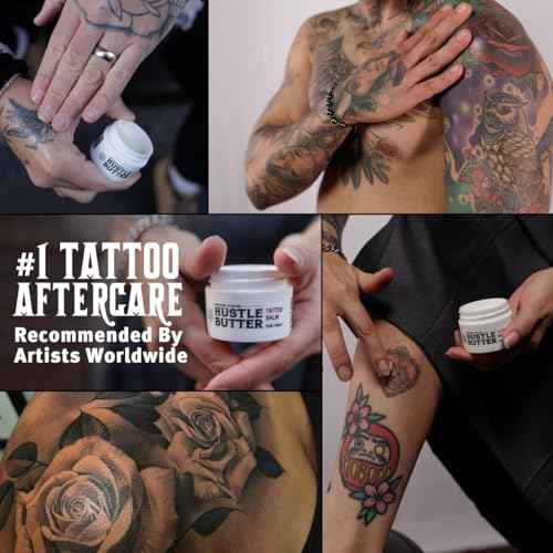 Hustle Butter Deluxe ? Tattoo Butter for Before, During, and After the Tattoo Process ? Lubricates and Moisturizes ? 100% Vegan Replacement for Petroleum-Based Products ? 1 oz