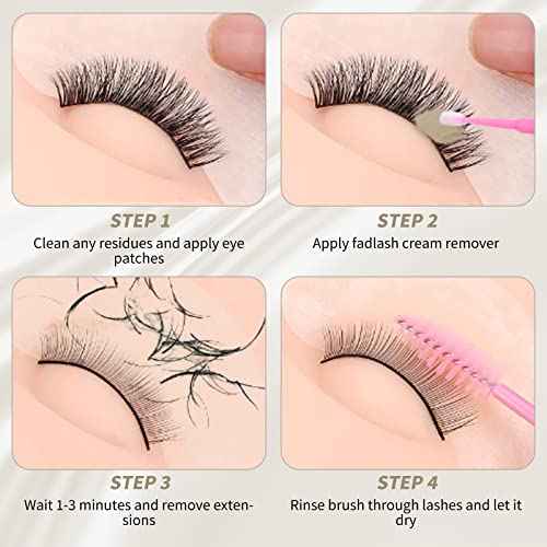 Eyelash Extension Remover 15g Cream Lash Extension Remover Professional Fast and Gentle Lash Remover for Lash Extensions Eyelash Glue for Salon by FADLASH (Tasteless)