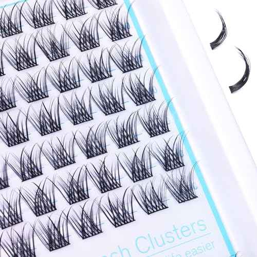Short Lash Clusters Wispy C Curl Eyelash Clusters 10-12MM Individual Eyelashes Natural Cluster Eyelash Extensions Natural Looking Cluster Lashes by Geeneiya£¨154PCS, C Curl, 10-12mm)