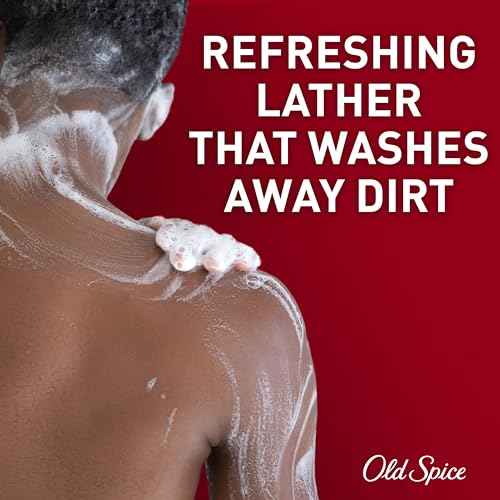 Old Spice Refreshing Body Wash for Men, 3X Defense, 24/7 Shower Fresh with Long Lasting Scent, Red Collection, Swagger with Cedarwood Scent, 24 oz (Pack of 2)