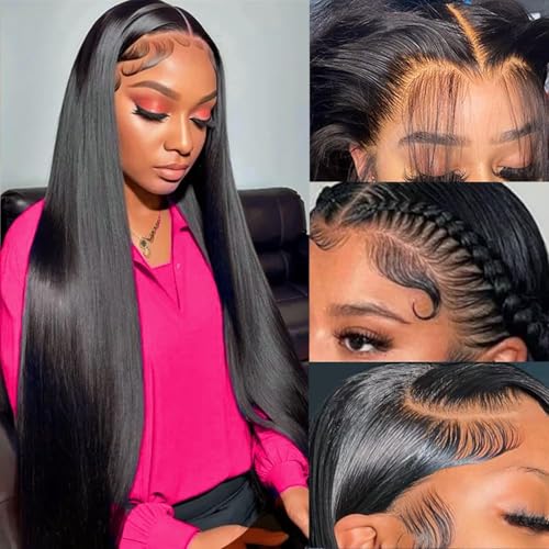 13x4 straight lace front wigs human hair (13x4 Straight Lace Front, 22 Inch)