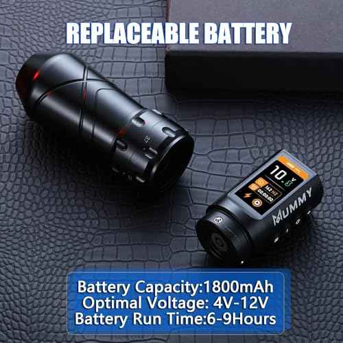 Mummy Sphinx Tattoo Pen Machine with Adjustable 6 Strokes 2.2,2.4,2.8,3.3,3.7,4.2mm