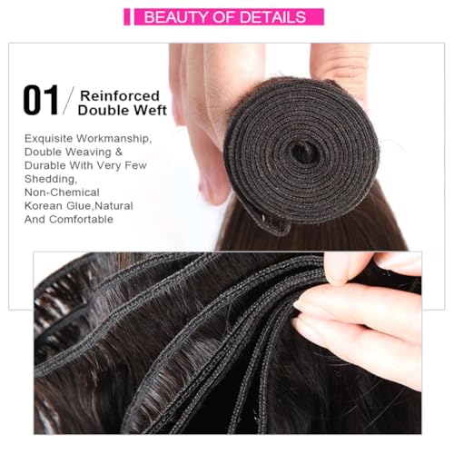 YISEA Straight Human Hair Bundles Brown #4 Color Straight 3 Bundles (16 18 20Inch)100% Unprocessed Hair 12A Brazilian Virgin Chocolate Brown Human Hair Bundles