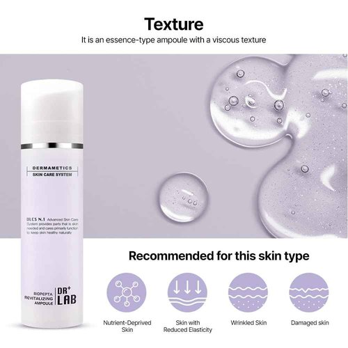 DR+LAB Biopepta Revitalizing Ampoule 5.07 fl oz /150ml Skin Elasticity Wrinkle Care Hydrating Skin with Marine Collagen Peptides Korean Skincare