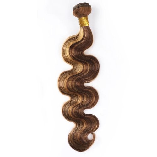 Ombre Bundles 20 22 24 Inch 4/27 Human Hair Bundles Highlight Body Wave Bundle Healthy And Soft Honey Blonde Bundle Brazilian Virgin Remy Hair Extensions
