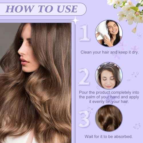 Leixu 40Pcs Scented hair oil Perfume & Hair Oil 2-in-1, Avocado & Camellia Nourishment for Frizzy, Mini Scented hair oil for Women, Hair Perfume Oil Set for Restore Dry, Frizzy and Damaged Hair