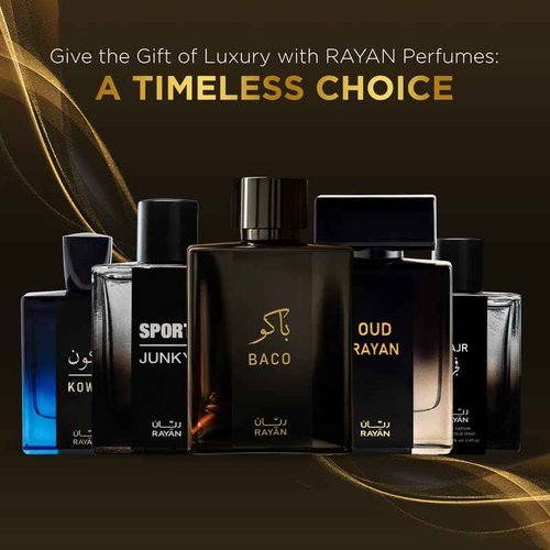 RAYAN Baco Tobacco & Leather Perfume for Men – Arabian Eau De Parfum, 100mL (3.34 Fl oz) Perfumes Arabes Para Hombres, Bold Men’s Perfume with Vetiver, Patchouli, Saffron & Spices – Ideal Gift for Him