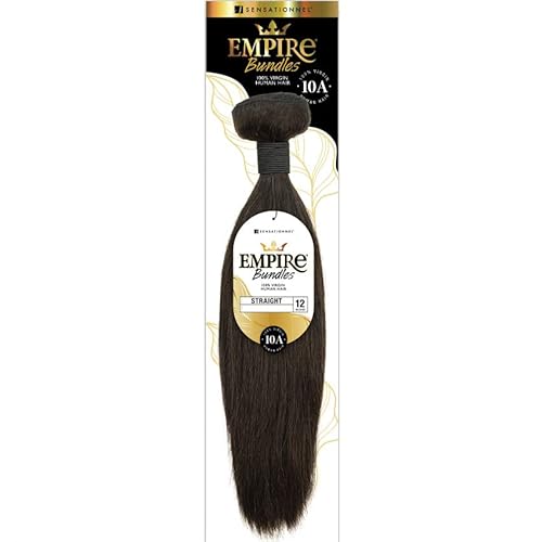 Sensationnel Human Hair Empire Bundles Weave - STRAIGHT 18" (Color:NATURAL, Pack of 2)