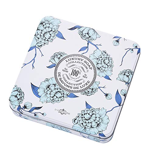 La Chatelaine Luxury Soap Collection | Oprahs Favorite Things | Shea Butter Bar Soaps, Made in France | Natural | Set of 6, 7 oz (Gardenia, Coconut Milk, Lemon Verbena, Cherry Almond, Shea, Wild Fig)