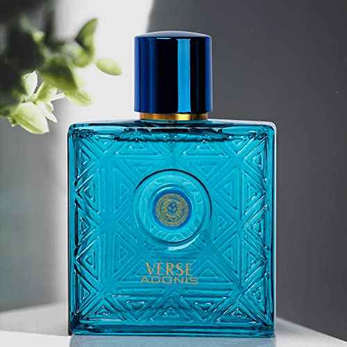 NovoGlow Verse Adonis Eau De Parfum for Men 3.4 Fl. Oz. 100ml Men's Perfume Refreshing Combination of Woody Floral & Fruity Scents - Masculine Scent Lasts All Day A Gift for Any Occasion