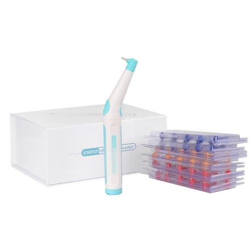 Single Button Endo Ultra Activator Irrigator with With 3 Size 60 Tips (Light Blue)