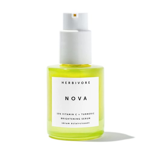 HERBIVORE Nova 15% Vitamin C + Turmeric Brightening Serum for Dark Spots, Hyperpigmentation + Even Skin Tone | Vegan, Plant-Based, Cruelty-Free, 30 mL / 1 oz