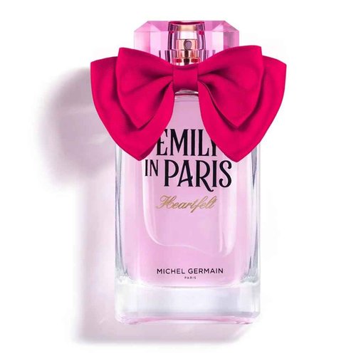 Michel Germain Emily in Paris Heartfelt Eau de Parfum Fragrance Spray, Feminine Gourmand Scent, Top Notes of Strawberry, Champagne, Seductive & Mouthwatering Women's Natural Oils Perfume, 3.4 Fl Oz