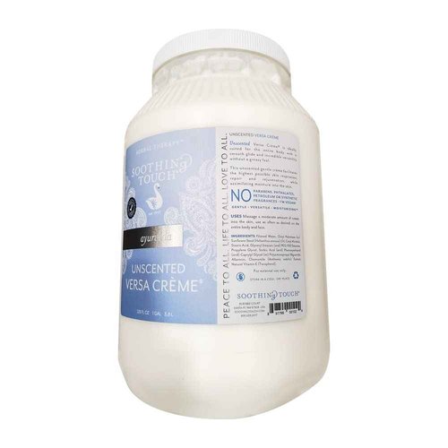 Soothing Touch Unscented Versa Creme and Jojoba Massage Lotion Bundle (1 Gallon Each) | Maximum Moisture and Deep Hydration | for Professional Massage Therapists
