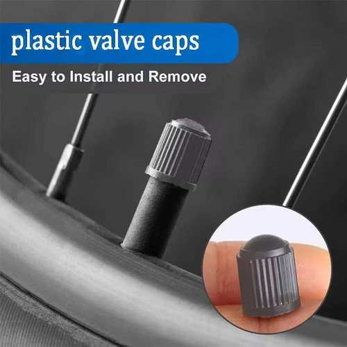 Tire Valve Stem Caps The Upgraded Version has a Sealing Ring for Car, Motorbike, Trucks, Bike, Bicycle (60) Grayness