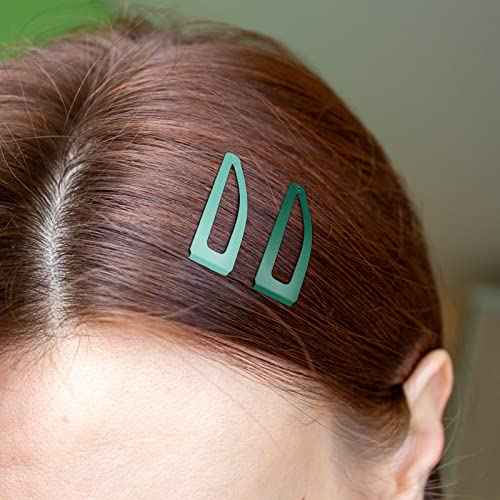 40 Pieces Snap Hair Clips Grip Hair Metal Barrettes for Women Snap Double Clip Pins Accessories for Women Making Salon(Candy Color)