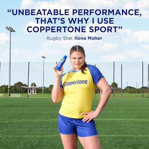 Coppertone Sport Sunscreen Spray SPF 50, Sweat, Heat and Water Resistant Sunblock, Lightweight, Oxybenzone Free, Spray Sunscreen Bulk Pack, 5.5 Oz Bottle, Pack of 3 (Packaging May Vary)