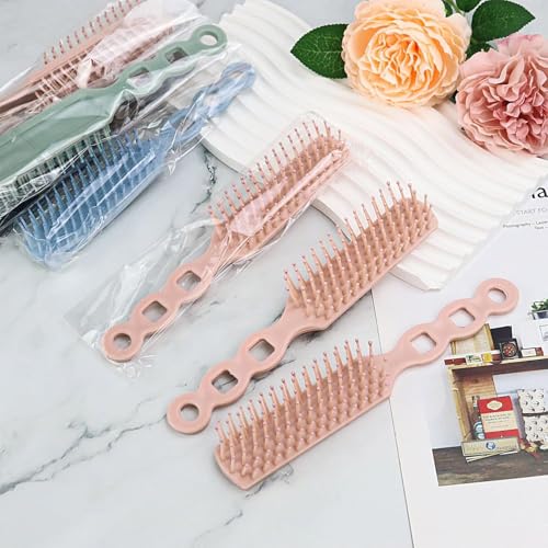 Bulk Hair Brushes for Homeless, 200 Pieces Hair Brush Bulk for Curly Wavy Hair Blow Drying Styling Detangling Suitable for Shelter, Hotel(Colorful)
