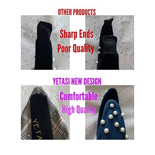 Fall Headbands for Women Girls Trendy Warm Stylish Orange Velvet Womens Knotted Headband for Women's Hair, Wearable All Day Head band Top Knot Fashion Designer