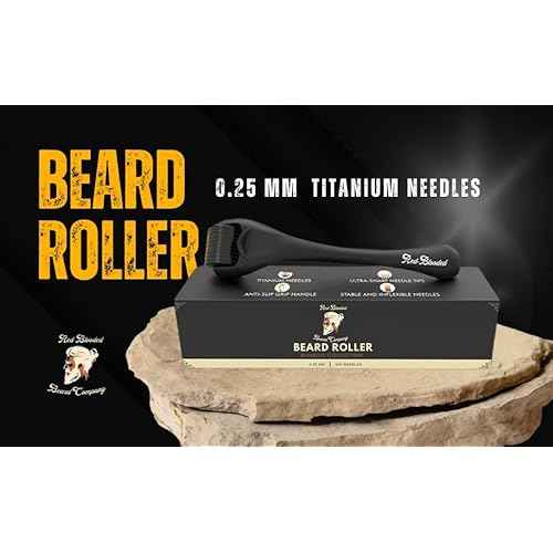 Beard Derma Roller Scalp Hair Care ? Microneedle dermaroller for Beard & Facial Hair, Rodillo para Minoxidil, Supports Thicker-Looking Beard, Patchy Beard Filler for Men