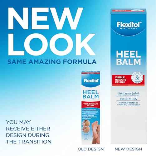 Flexitol Heel Balm, Rich Moisturizing & Exfoliating Foot Cream, Original Version, 4 Oz