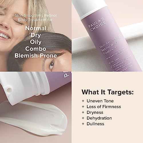 Paula's Choice Retinol Skin-Smoothing Body Lotion Treatment, Body Cream with Shea Butter, Vitamin C & E Lotion, All Skin Types, Anti-Aging Body Moisturizer, Reduce Dryness, Fragrance-Free, 4oz