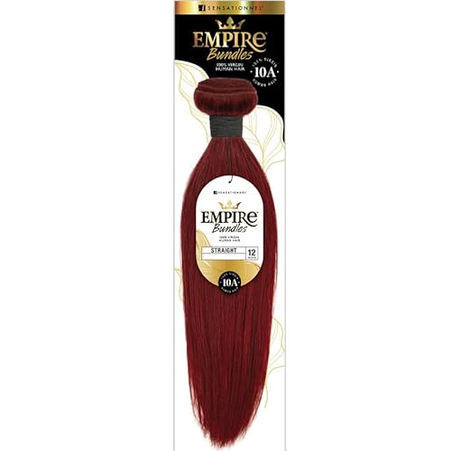 Sensationnel Human Hair Empire Bundles Weave - STRAIGHT 18" (Color:NATURAL, Pack of 2)