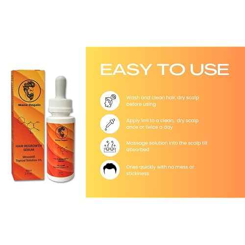 Minoxidil Topical Solution USP 5%, Extra Strength Hair Regrowth Treatment for Men, 2 Month Supply, Unscented, 4 Fl Oz (2 Pack)