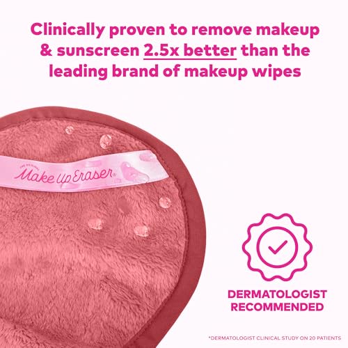 The Original MakeUp Eraser Mini PRO 5pk Gift Set, Erase All Makeup With Just Water, Including Waterproof Mascara, Eyeliner, Foundation, Lipstick, Sunscreen, and More! Blush, 5ct.