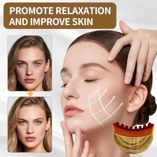 Lymphatic Contour Face Brush,Dry Lymphatic Contour Face Brush Soft Set,Lymphatic Drainage Massager for Face,Chin & Neck Relaxation,PortableBeauty Tool with Travel Case.