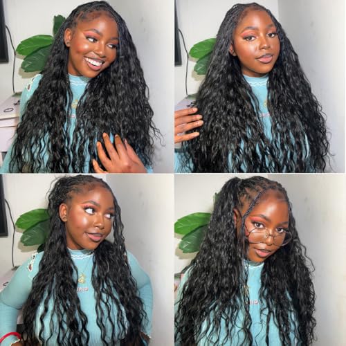 Human Braiding Hair for Boho Braids 24 Inch Italian Curly Bulk Human Hair 100% Unprocessed Brazilian Virgin Hair for Braiding Bohemian No Weft 2 Bundles/Pack Natural Color