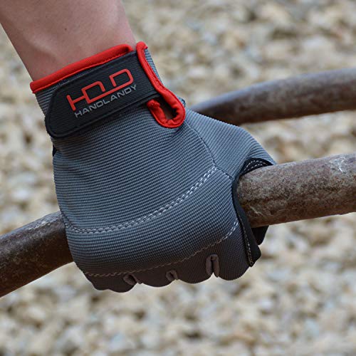HANDLANDY Work Gloves with Grip, Safety Mechanics Gloves for Men, Touchscreen Multi-Purpose Use Tactical Gloves