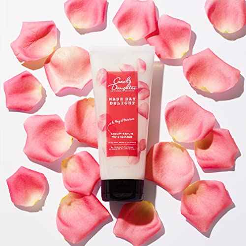 Carol's Daughter Wash Day Delight Cream Serum Moisturizer for Curly Hair, Anti-Frizz, Made with Rose Water and Glycerin, 6.8 Fl Oz