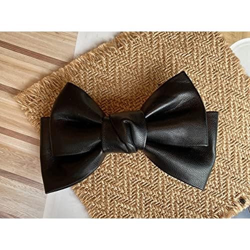 Handmade PU-leather Hair Accessories - Alligator Clips, Knot Bows, Barrettes & Pins for Women