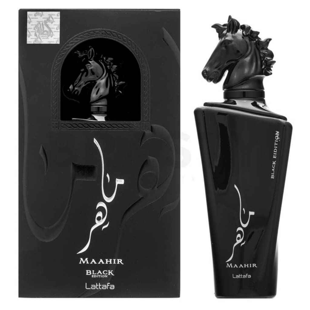 Lattafa Perfumes Bade'e Al Oud For Glory, Maahir Black & Ana Abiyedh Rouge EDP-100ml(3.4 oz)